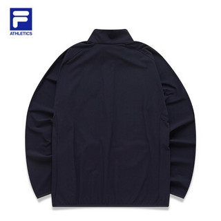 FILA ATHLETICS 斐乐男士针织上衣2021年春季新款运动健身外套 RD宝蓝-NV 190/108A/XXXL