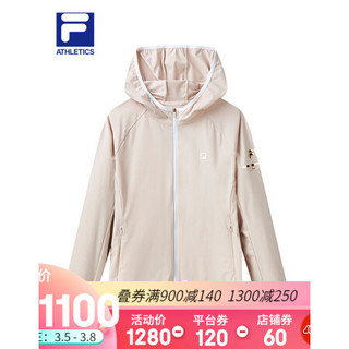 FILA ATHLETICS 斐乐女士针织上衣2021年夏季运动健身外套 浅蛤粉-PK 165/84A/M