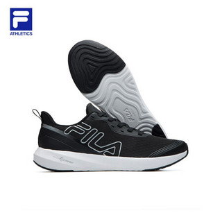 FILA ATHLETICS斐乐Vola Run男鞋跑鞋2021夏季入门级透气训练鞋 A12M122204F 魅影黑-PT 40.5