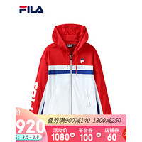 FILA 斐乐官方女士短袖T恤2021年夏季新款运动休闲打底衫 传奇红-RD 175/92A/XL