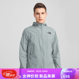 TheNorthFace北面防风夹克男户外舒适耐磨上新|4U8X A0M/灰色 L