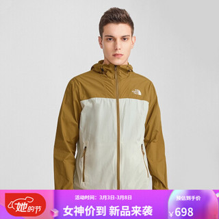 TheNorthFace北面防风夹克男户外舒适耐磨上新|4U8X G4L/棕色 S