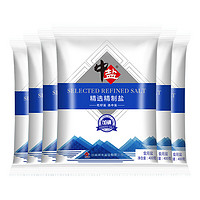 中盐 精选精制盐 400g*6袋