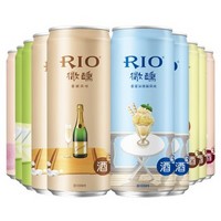 RIO锐澳鸡尾酒预调酒女生酒微醺小美好新年年货330ml*10罐洋酒 *3件