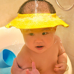 宝宝洗头帽防水护眼护耳帽子小孩洗发浴帽婴幼儿童洗澡洗头发神器