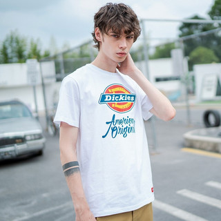 Dickies 帝客 男女款圆领短袖T恤 DK007087 白色 XL
