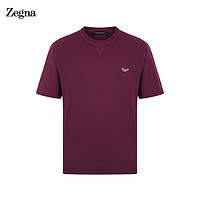 杰尼亚Ermenegildo Zegna 2021春夏 男士短袖 T 恤杜鹃红 UW526-706R-R05-48 S/M码
