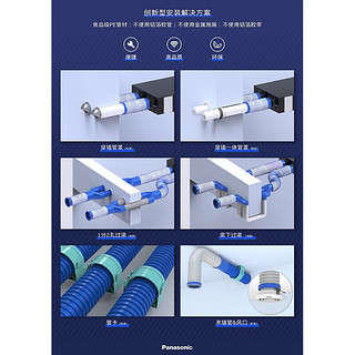 松下（Panasonic）室内中央新风系统家用全屋双向流全热交换器新风机吊顶净化卧室通风换气机 FY-15ZDP1C风量150