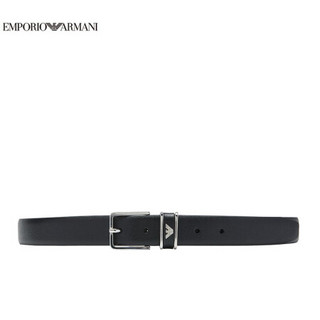 阿玛尼EMPORIO ARMANI奢侈品21春夏EA男士腰带 Y4S459-Y039E BLACK-80001黑色 95