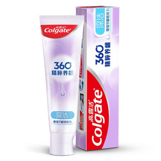 Colgate 高露洁 口腔护理套装 (喜马拉雅玫瑰盐健康晶亮牙膏115g*2+360°精粹养龈备长炭深洁牙膏120g*2+贝齿漱口水清新茶健100ml*2)