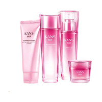 KanS 韩束 红石榴鲜活水盈护肤套装礼盒 (洁面70ml+水70ml+乳60ml+霜50g)
