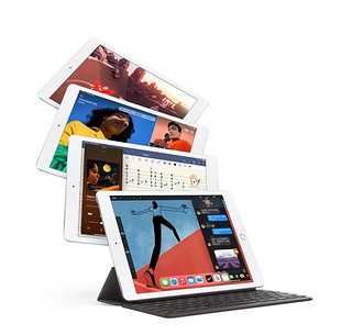 Apple 苹果 iPad 8 2020款 10.2英寸 平板电脑(2160*1620dpi、A12、128GB、Cellular、银色、MYN12CH/A)