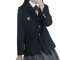 极光制服 绫目女子 JK制服 西式制服 女士西服外套 黑色 S