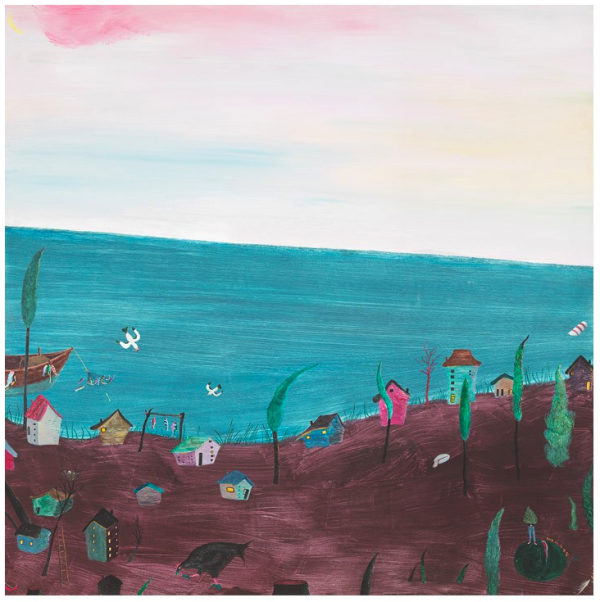 韩修智 奇怪的小房子 艺术版画背景墙餐厅装饰画50 50cm 金色框多少钱 什么值得买