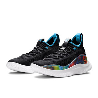 UNDER ARMOUR 安德玛 Curry 8 Prnt 中性篮球鞋 3024032-001 黑色 41