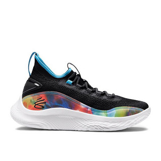 UNDER ARMOUR 安德玛 Curry 8 Prnt 中性篮球鞋 3024032-001 黑色 40