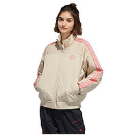 adidas NEO 21新春系列 W SS JAN PDJKT1 女子运动棉服 H52960 灰石卡其棕/乳白色 S