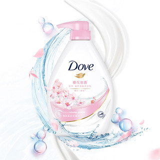 Dove 多芬 沐浴乳套装 (樱花甜香1kg+桃悦水透300g)