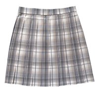 神仙club 白皇后 JK制服 女士格裙 灰色 42cm XS