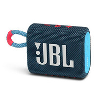 JBL 杰寶 GO3 2.0聲道 便攜式藍牙音箱 藍拼粉色
