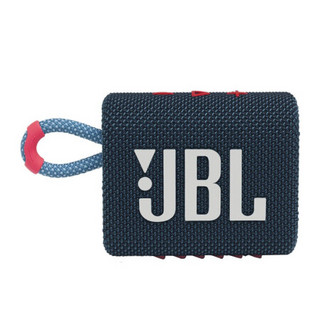 JBL 杰宝 GO3 2.0声道 便携式蓝牙音箱 蓝拼粉色