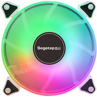 Segotep 鑫谷 唯美12RGB机箱风扇（12CM全通体RGB变色灯效/大4pin接口可串联/台式电脑主机箱散热风扇）