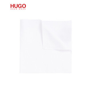 Hugo Boss男士素色棉质府绸方巾西装口袋巾50291487 199-泛白色 ONESI