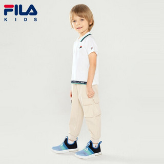 FILA KIDS 斐乐儿童长裤PEPE联名款男小童时尚长裤2021年夏季新款 浅亮卡其-LK 110cm