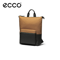 ECCO爱步包包时尚双肩包潮流帆布背包男 帕勒9105223 琥珀色/黑色910522390746