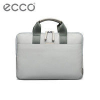 ECCCO爱步大容量男士电脑包商务休闲牛皮手提包 9105426 米白色910542690342