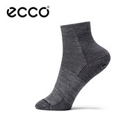 ECCO爱步运动袜舒适休闲中筒袜 9085242 灰色908524290591 42-44