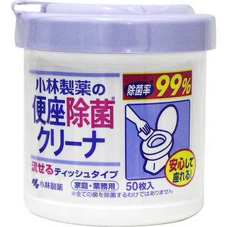 小林制药日本进口马桶座便圈清洁湿巾去污消毒纸巾可溶于水