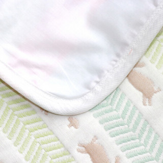雅赞（YAZAN）纱布被单100%纯棉新生婴幼儿纱布 四季可用双面床单 婴儿垫子 儿童幼儿园床单 跑兔枕套 240*270cm(定制或拼接床)