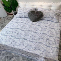 雅赞(YAZAN)纱布被单100%纯棉新生婴幼儿纱布 四季可用双面床单 婴儿垫子 儿童幼儿园床单 佩斯利 35*55cm(儿童枕巾)