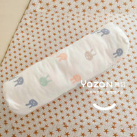 雅赞(YAZAN)颈枕婴儿睡觉抱枕 大人保护颈椎枕头 兔子 45*13cm