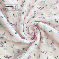 雅赞（YAZAN）三层纯棉纱布毛巾  婴儿口水巾 儿童洗脸巾 花丛粉紫色 大毛巾34*75cm（单条）