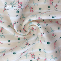 雅赞（YAZAN）三层纯棉纱布毛巾  婴儿口水巾 儿童洗脸巾 花丛黄色 大毛巾34*75cm（单条）