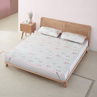 可优比(KUB)婴儿凉席冰丝新生儿宝宝透气婴儿床凉席儿童夏季大尺寸凉席-鱼幻漂游(樱花粉)180*200