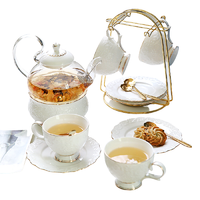 那些时光 以花为名茶具 茶具套装 15件套 白玫瑰