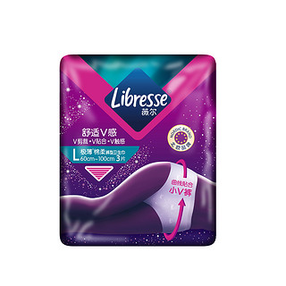 Libresse 薇尔 舒适V感极薄棉柔裤型卫生巾 L码 3片*4