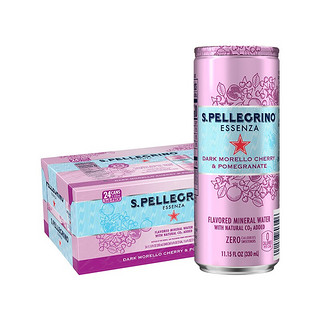 S.PELLEGRINO 圣培露 果萃充气樱桃石榴风味饮料 24罐