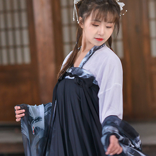 如夢霓裳 汉服 重明二 女士上襦 白色 160