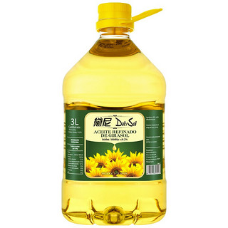 西班牙原装进口 黛尼（DalySol）压榨一级葵花籽油3L 食用油