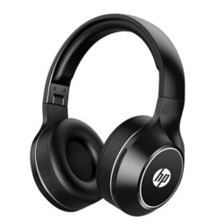 HP 惠普 商用BT200无线蓝牙头戴式耳机 手机电脑通用型充电耳机  蓝牙5.0降噪办公/游戏耳机 黑色