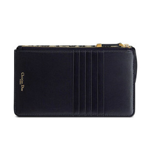 Dior 迪奥 Oblique 女士织物钱包 S5658CTZQ_M928 蓝色