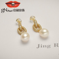 京润珍珠 gN pearl 女士S925银淡水珍珠耳钉 334200336007