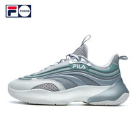 FILA 斐乐 FUSION斐乐女子RAY运动鞋2021春夏新款时尚厚底老爹鞋休闲鞋 藕灰/冰山绿-VG 35.5