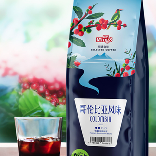 MingS 铭氏 哥伦比亚风味 中度烘焙 咖啡豆 500g