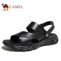 骆驼(CAMEL) 凉鞋男士凉鞋两用拖鞋爸爸沙滩鞋 A122209332 黑色 43