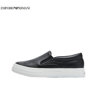 阿玛尼EMPORIO ARMANI奢侈品21春夏EA男士休闲鞋 X4J102-XF532 BLACK-00002黑色 8